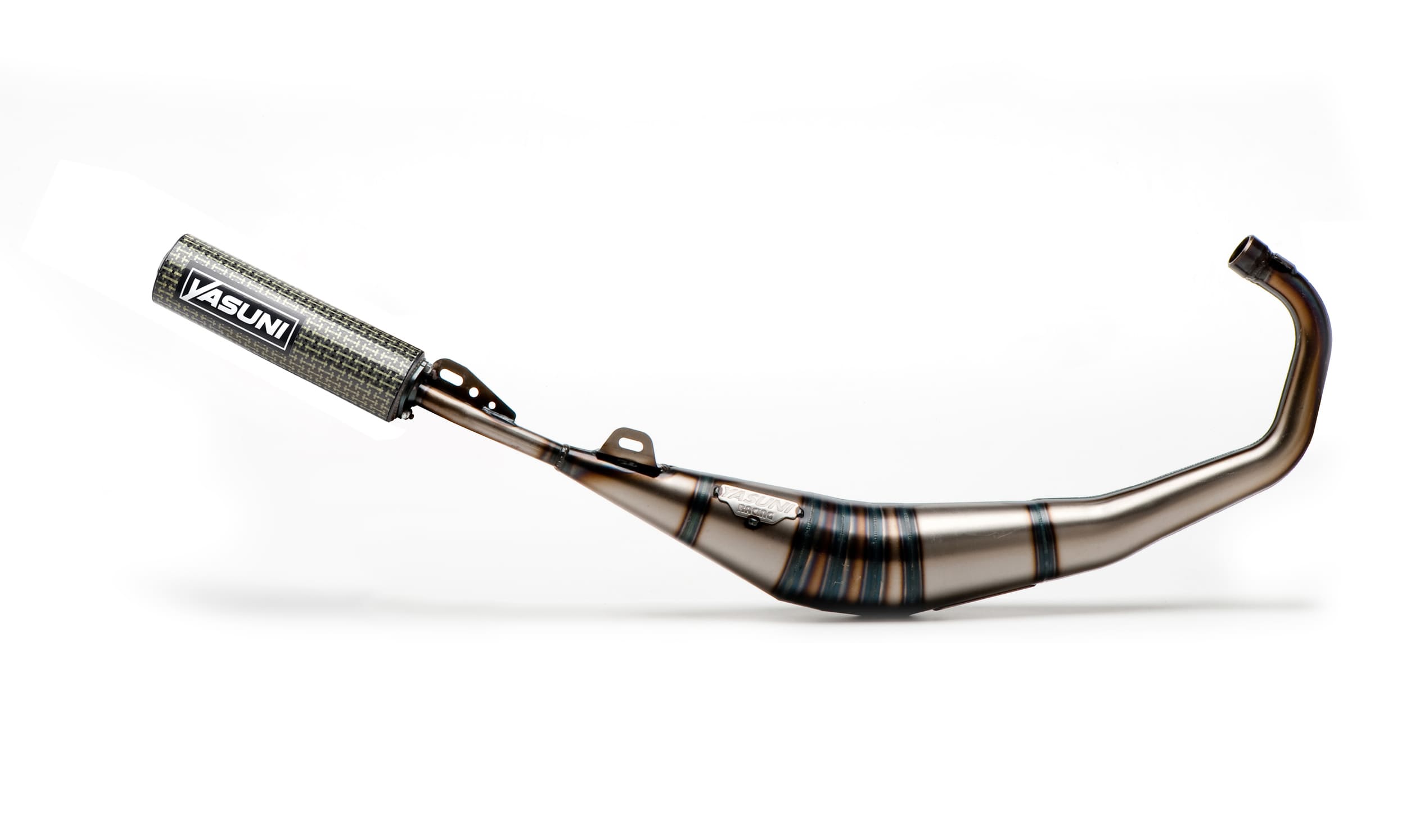 YAS808TCK Pot d'échappement Yasuni R1 Carbone Kevlar® Supermotard Minarelli AM6, COD: YAS808TCK