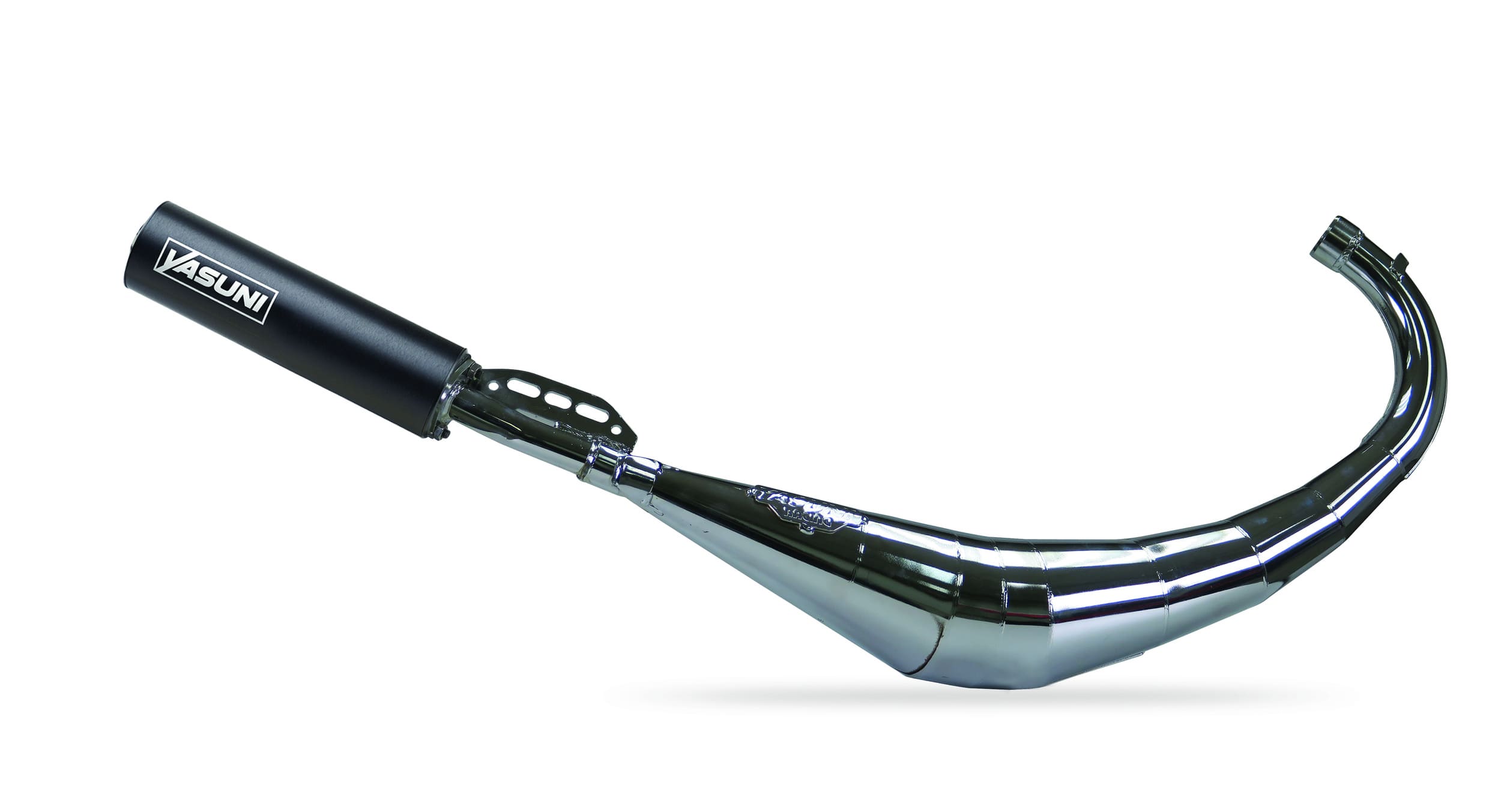 YAS810TBCR Scarico Yasuni R2 cromato nero AM6 / Derbi, COD: YAS810TBCR