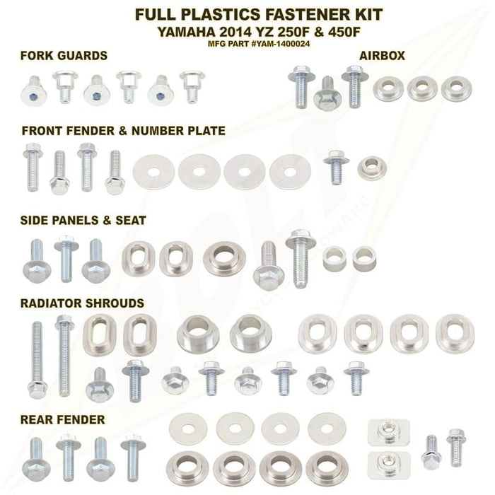 BLT-1061516 Kit bulloneria carena completa Bolt Yamaha YZF 250 / 450 2014-2018, COD: BLT-1061516