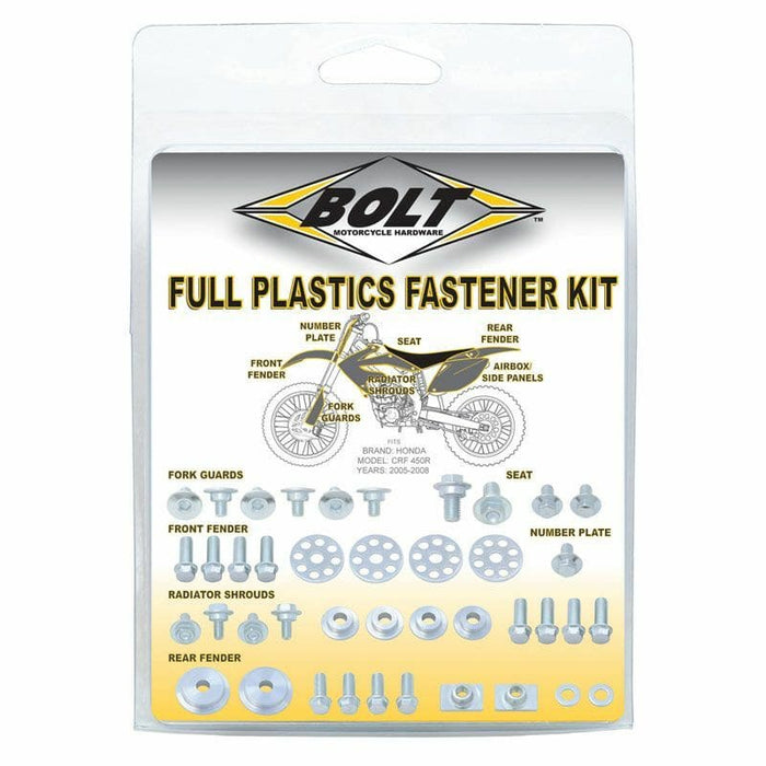 BLT-1073636 Kit bulloneria inox per plastiche Bolt Honda CRF 250 / 450 2004-2009, COD: BLT-1073636