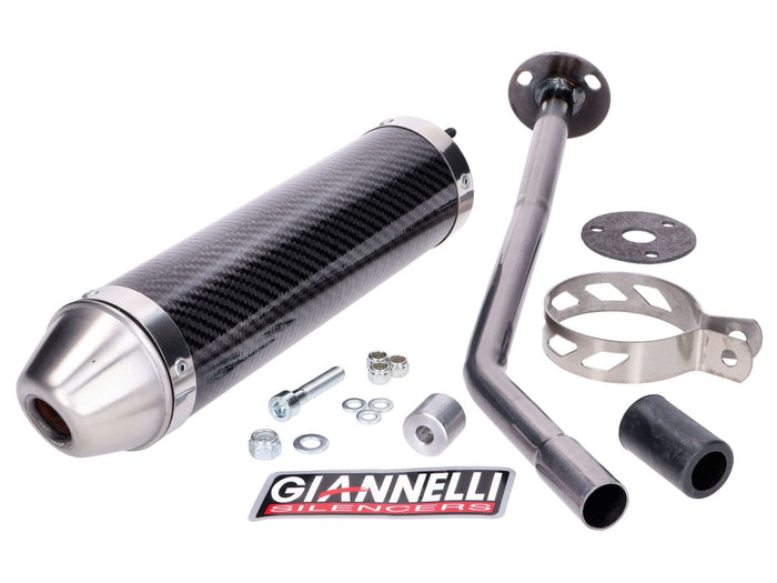 GIA34646HF Silenziatore Giannelli Enduro Carbone CE Aprilia SX 50 2006 - 2010, COD: GIA34646HF