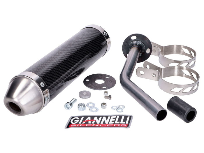 GIA34704HF Silenziatore Giannelli Enduro Carbone CE Fantic Motor Performance 2017 - 2020, COD: GIA34704HF