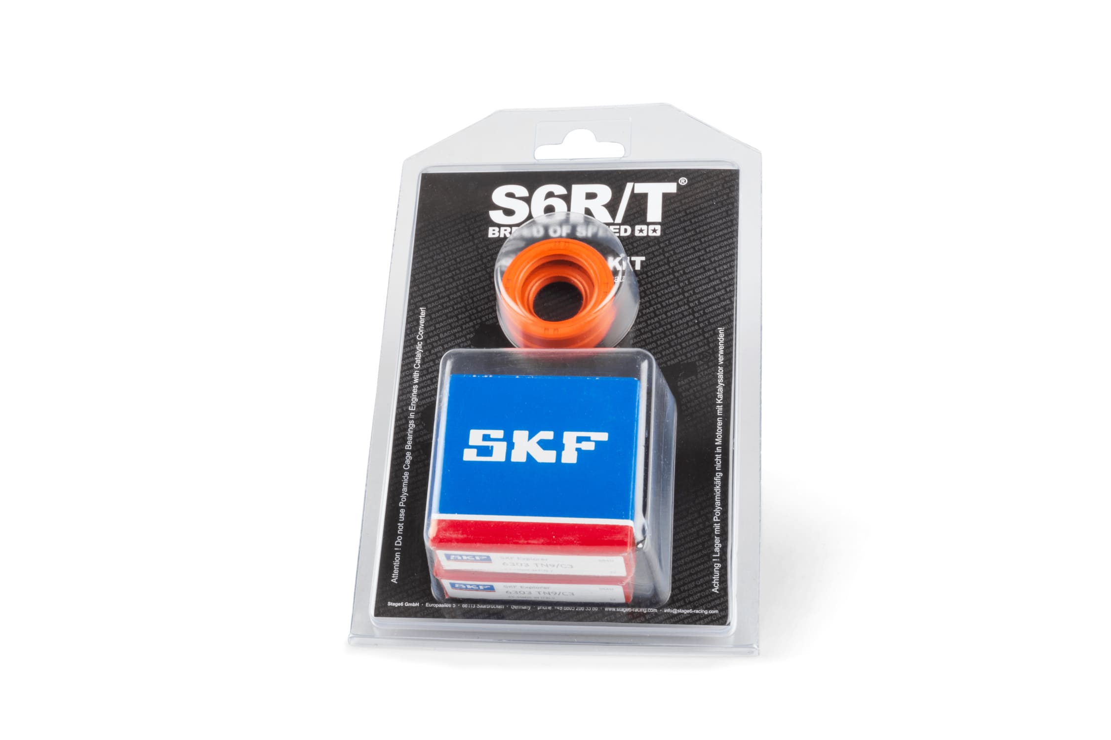 S6-8031880/TN9 Kit cuscinetti albero motore Stage6 R/T C3 gabbia polimero AM6