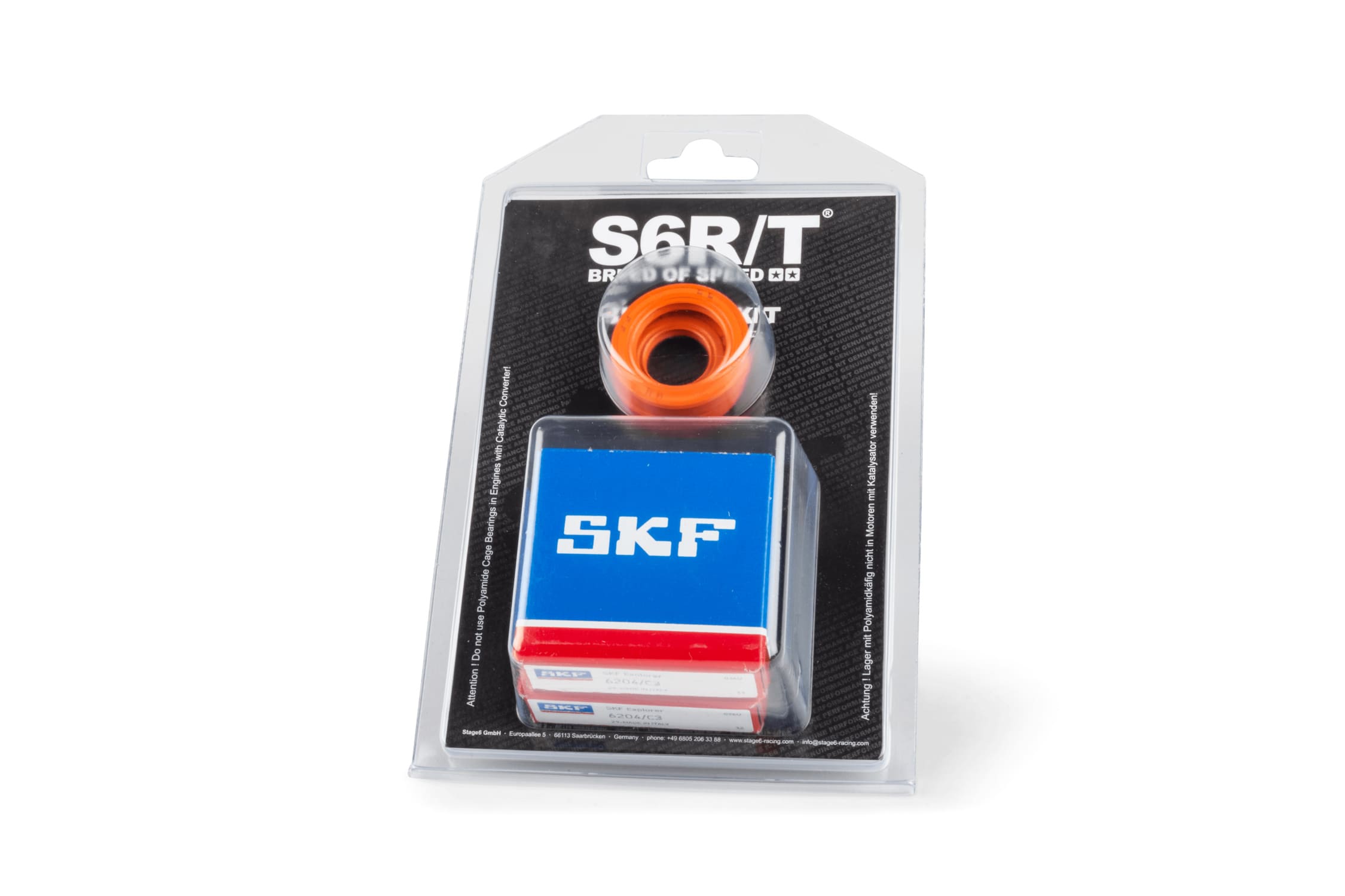 S6-8031881/MET Kit cuscinetti albero motore Stage6 R/T C3 gabbia acciaio per asse 20mm AM6