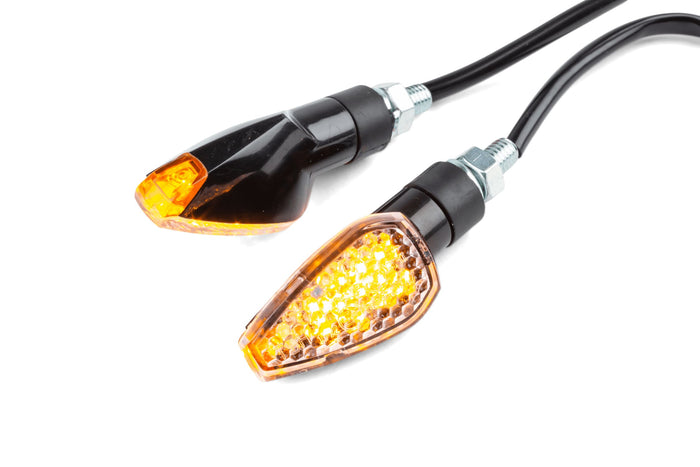 STR-675.37/BK Frecce LED nero / trasparente omologato CE, COD: STR-675.37/BK