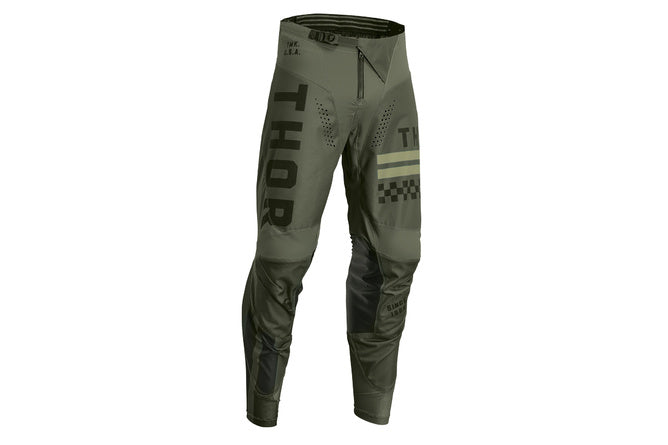 TH290110247 Pantaloni cross Thor Pulse Combat verde oliva  34