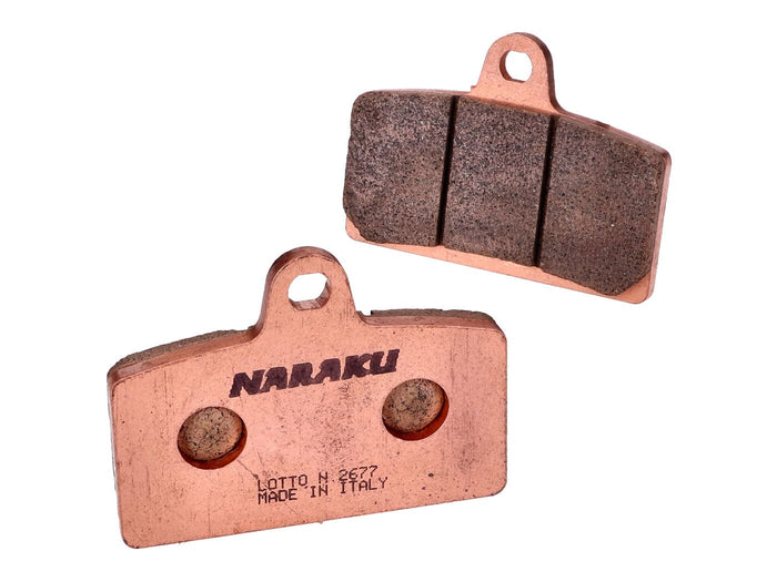 NK430.61/S Pastiglie freno Naraku sinterizzato Aprilia RS / RS4 / Derbi GP1 / GPR / MH KN1 / KN2 / R, COD: NK430.61/S