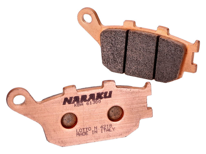 NK430.50/S Pastiglie freno Naraku sinterizzato Honda Forza / Jazz NSS 250 01-04 MF07, COD: NK430.50/S