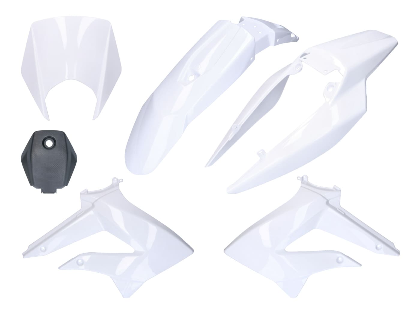 CGN495603 Kit carena 6 pezzi bianco Derbi DRD X-treme 2011 - 2017
