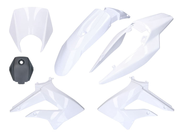 CGN495603 Kit carena 6 pezzi bianco Derbi DRD X-treme 2011 - 2017, COD: CGN495603