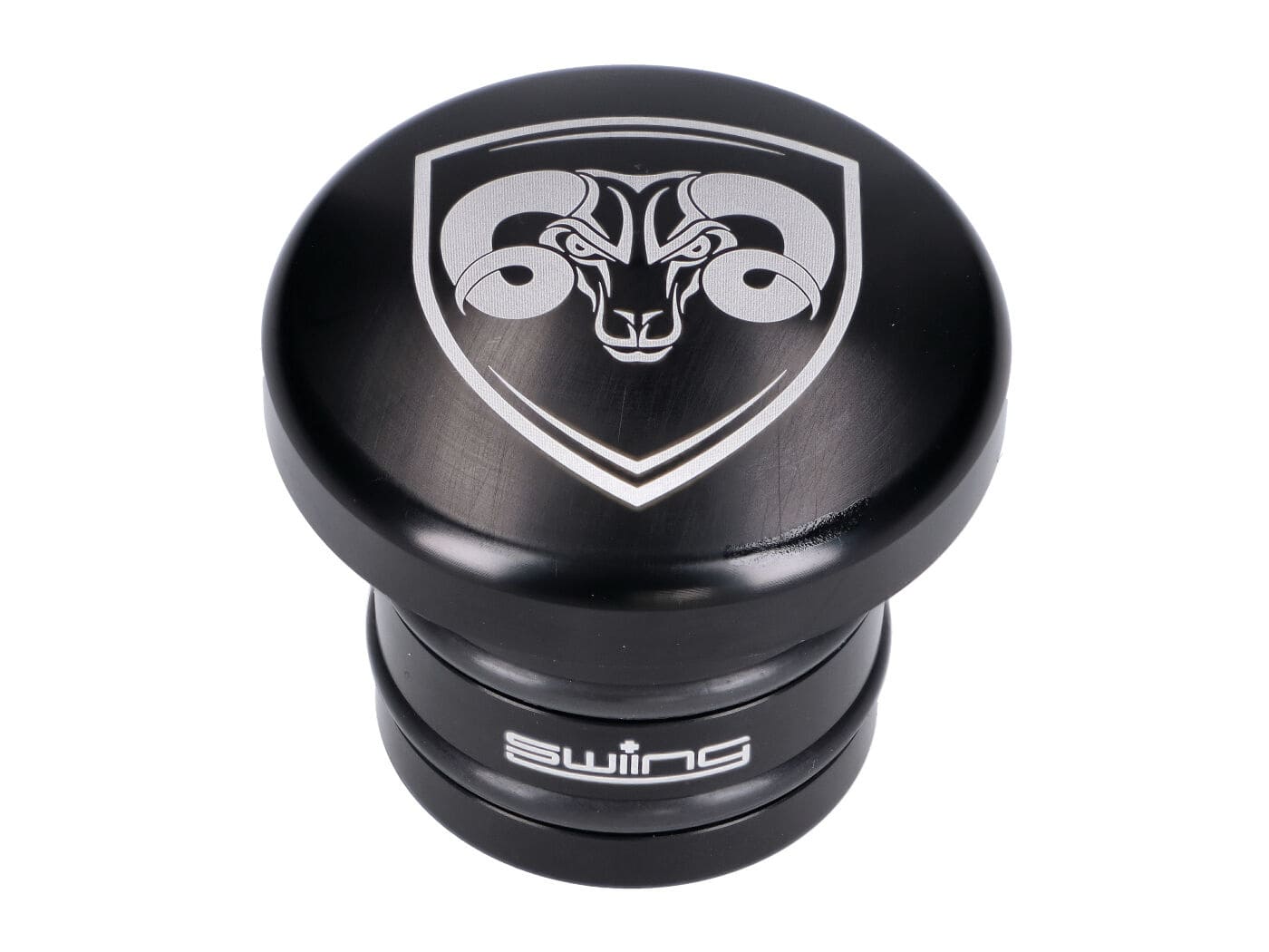 MOF-43885 Tappo serbatoio 66Heroes alluminio nero / rotondo / metallo Piaggio Ciao / Bravo, COD: MOF-43885