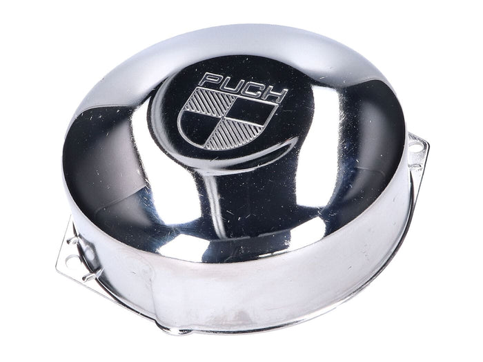 IP44255 Coperchio accensione cromato con logo Puch Maxi, COD: IP44255
