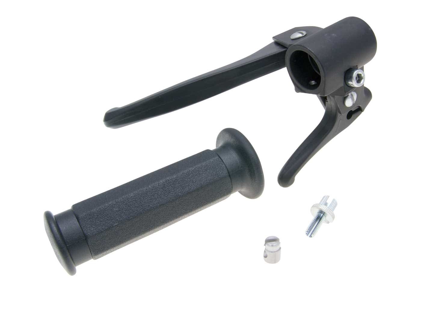 MOF-37275 Armatura freno sinistra con leva di decompressione e manopola Domino Piaggio Ciao, COD: MOF-37275