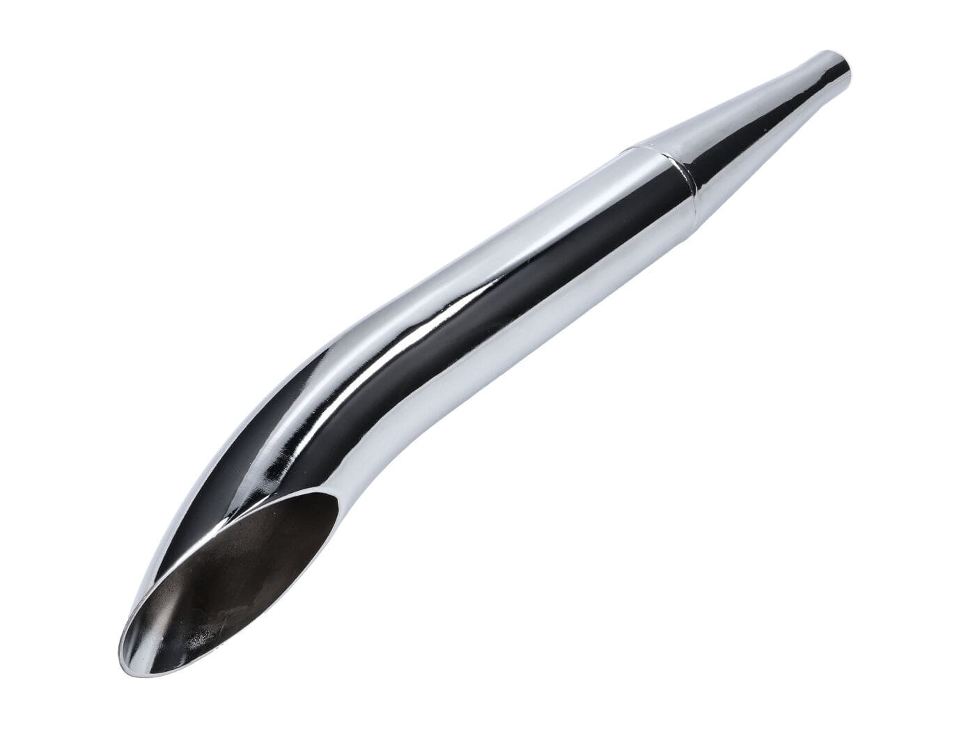 MOF-43796 Scarico swiing Sidepipe 28/60mm cromato ciclomotore, COD: MOF-43796