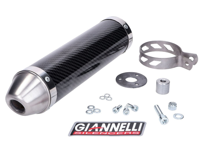 GIA33662HF Silenziatore Giannelli Street Carbone CE Aprilia RS4 50 2011 - 2015, COD: GIA33662HF