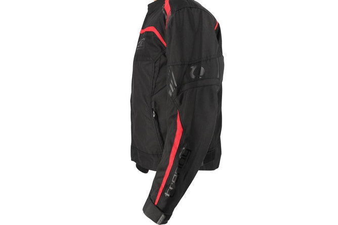 CGN512157 Giacca moto Trendy Hiems nero/rosso S