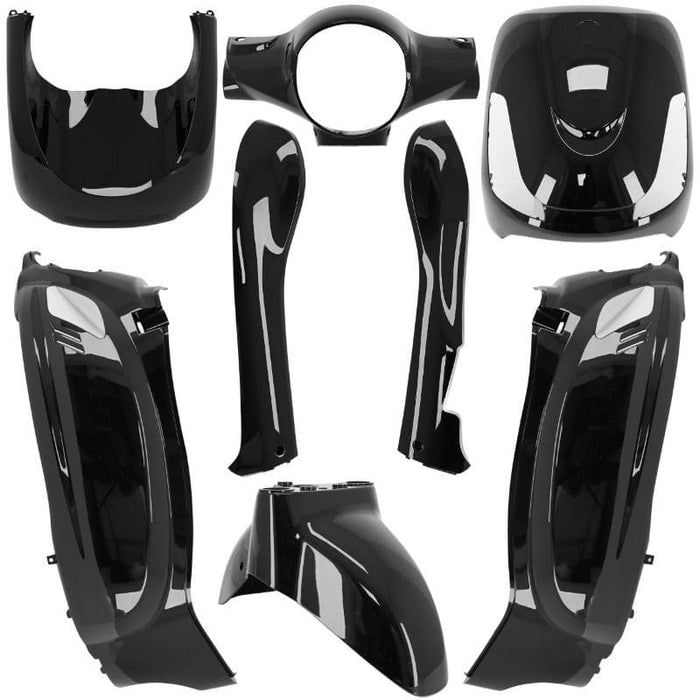 SP-185543 Kit carena 8 pezzi nero lucido Sym Fiddle 1, COD: SP-185543