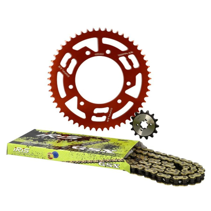 CGN503777 Kit Catena alluminio rosso 14x53 - 420 Doppler Derbi Senda DRD, COD: CGN503777