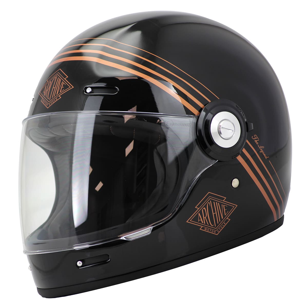 ARCH441987F Casco integrale Archive Vintage The Legend nero / oro XXL, COD: ARCH441987F