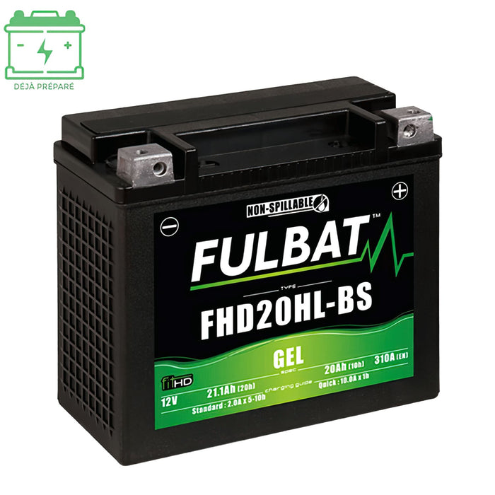 FB550881 Batteria Fulbat FHD20HL-BS 12V - 20Ah Gel senza manutenzione - pronta per l'installazione, COD: FB550881