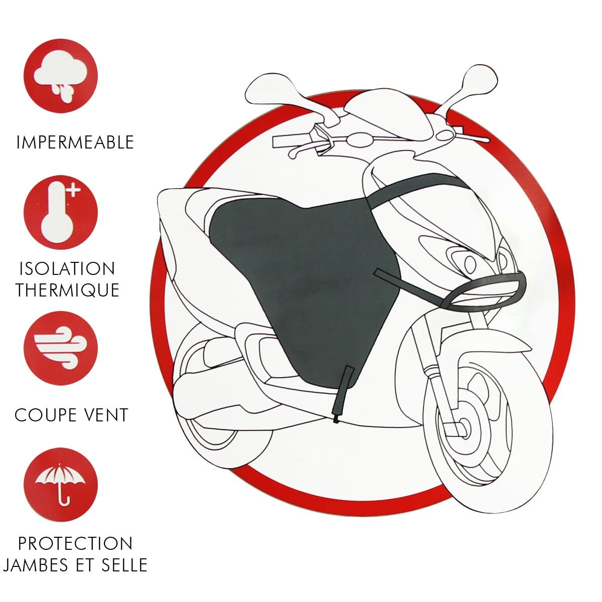 A503359B Coprigambe impermeabile universale scooter / maxi scooter, COD: A503359B
