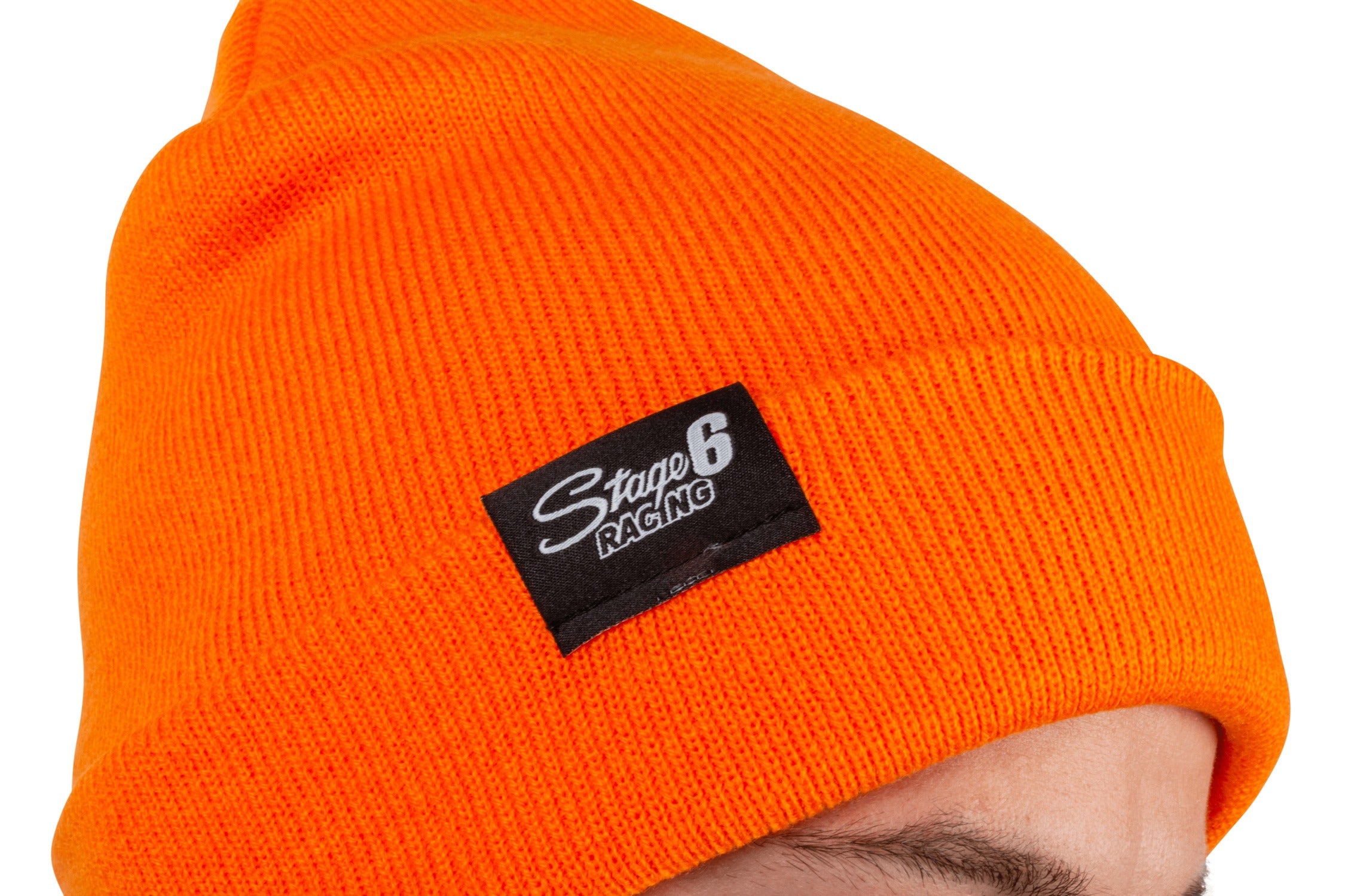S6-09501/OR BEANIE CAP STAGE6 R/T ORANGE