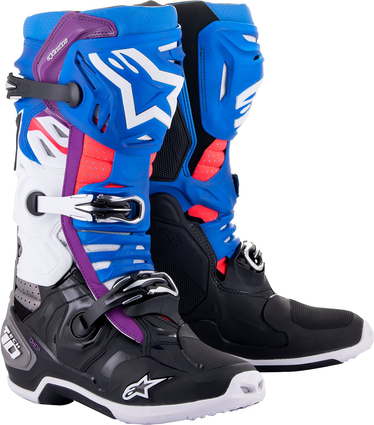 ALP34102790 Stivali Alpinestars Tech 10 Supervented nero / blu / malva 49, COD: ALP34102790