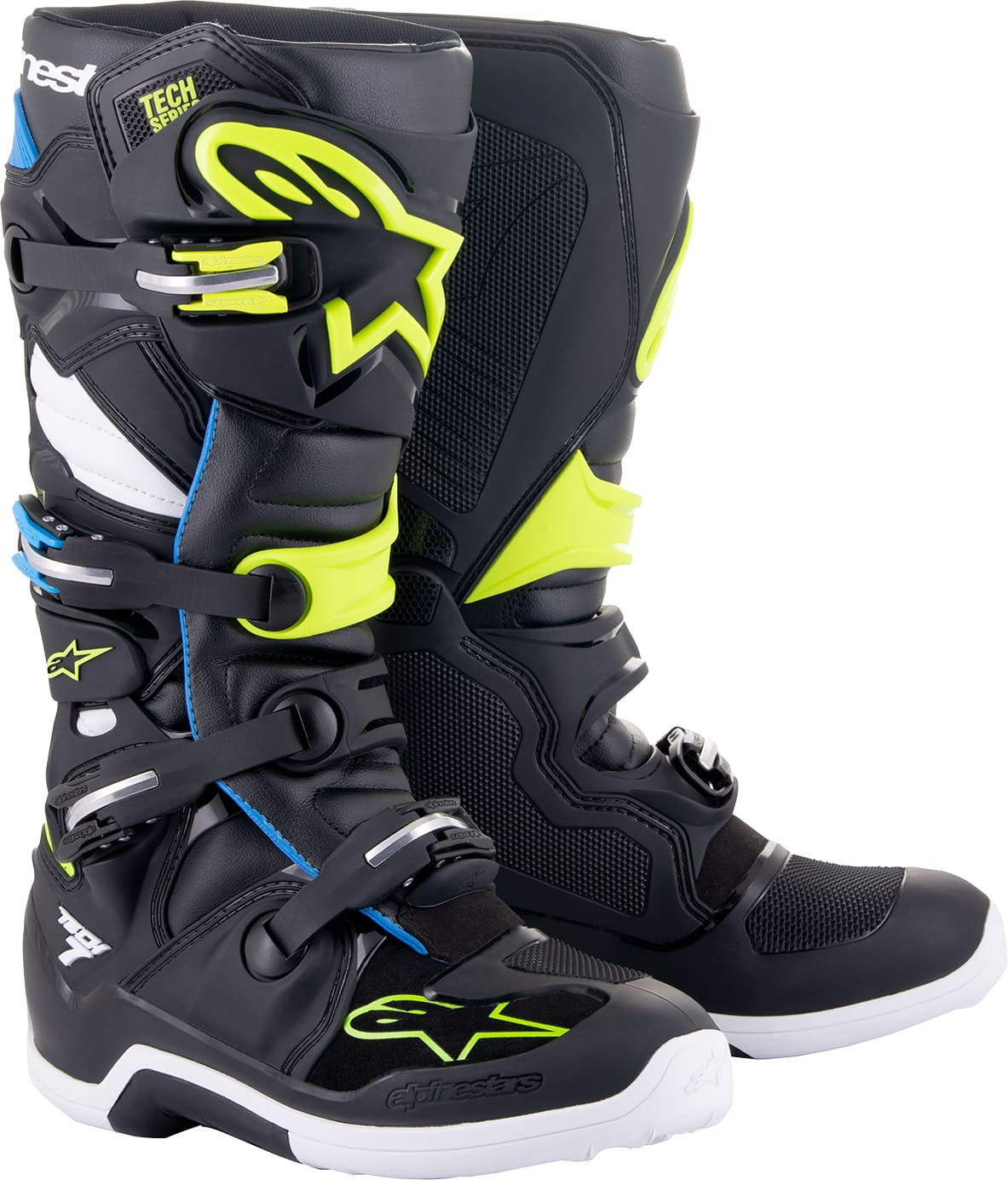 ALP34102814 Stivali Alpinestars Tech 7 nero / blu / gialo fluo 49, COD: ALP34102814
