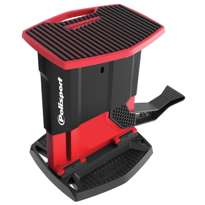 POL-8982700004 Sollevamoto pieghevole Polisport rosso