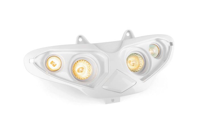 ODF-16502-W Maschera Faro a 4 Fari ODF Gilera Runner / Hussar bianco, COD: ODF-16502-W
