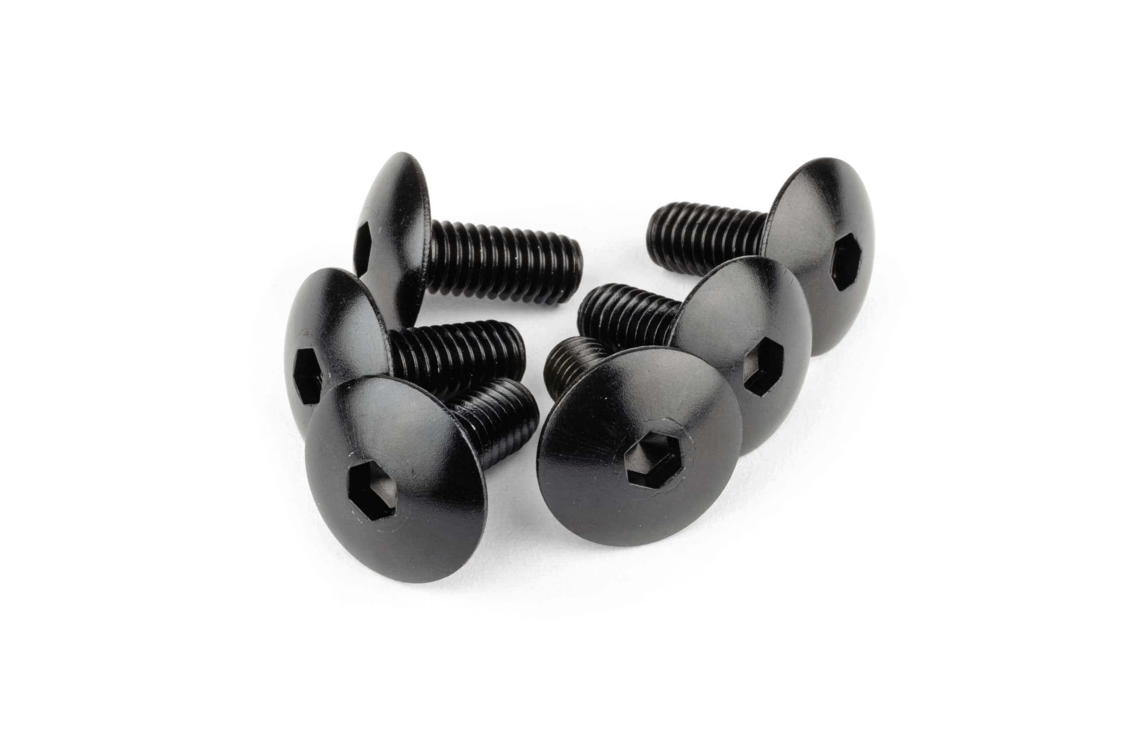 SP-93672 Viti per carenatura alluminio M6x15 nero (x6)