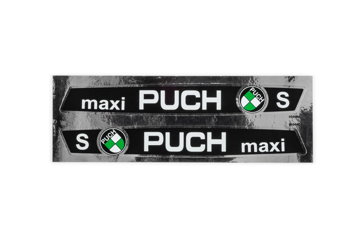 STICK-F050040 Adesivo serbatoio Puch Maxi (x2) 205x25mm cromo, COD: STICK-F050040