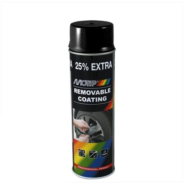MOT4304 Vernice a strappo Motip Sprayplast carbone 500ml