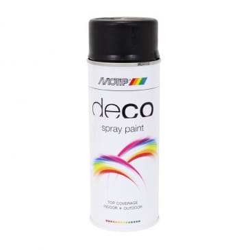 MOTIP12722 Vernice Spray Motip Glycero brillante opaco nero intenso 400ml, COD: MOTIP12722