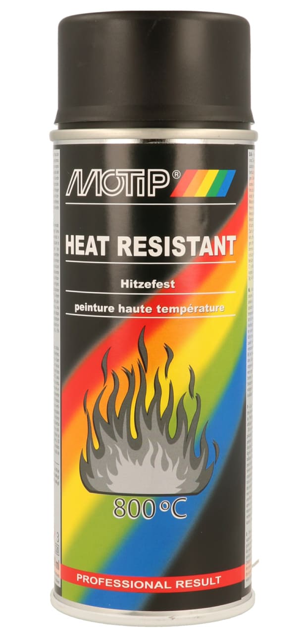 MOTIP4612 Vernice Spray Motip Pro Resistente al Calore nero 400ml, COD: MOTIP4612