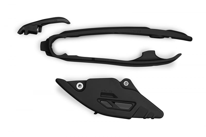 UF-KT05019001 Kit guida + pattino catena UFO KTM SX / SX-F 2023 nero, COD: UF-KT05019001
