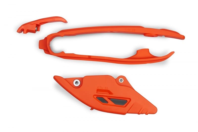 UF-KT05019127 Kit guida + pattino catena UFO KTM SX / SX-F 2023 arancione, COD: UF-KT05019127