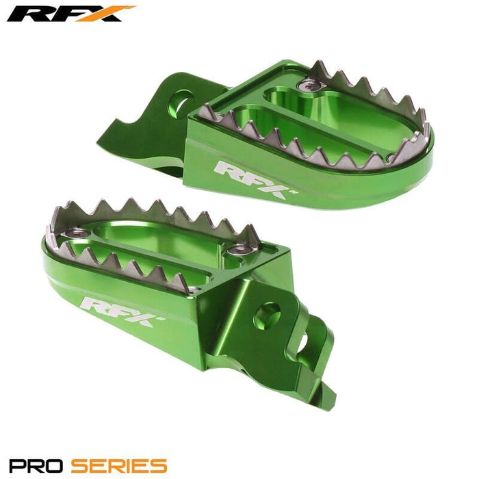 R-FXFR2010199GN Poggiapiedi RFX Pro Series 2 verde Kawasaki KXF 250 / 450, COD: R-FXFR2010199GN
