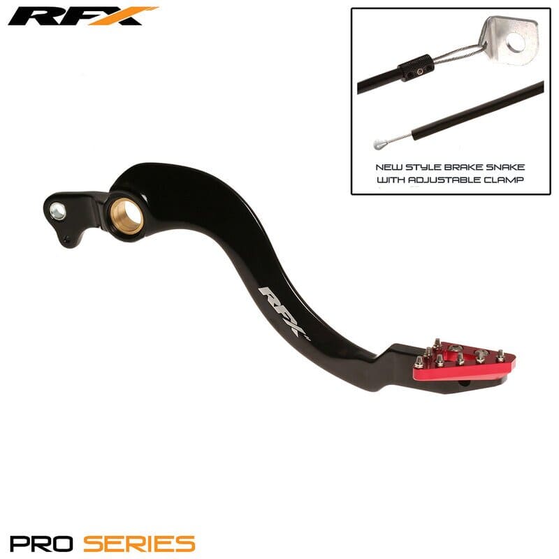 R-FXRB1020199RD Pedale freno RFX Pro standard hard anodized nero / rosso Honda CRF 250 / 450, COD: R-FXRB1020199RD