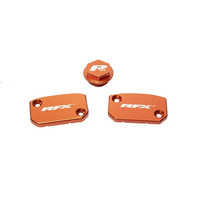 R-FXRC5200099OR Coperchio pompa freno / frizione (set) RFX Pro arancione KTM SX / SXF (freno + frizione Brembo), COD: R-FXRC5200099OR