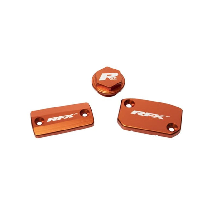 R-FXRC5210099OR Coperchio pompa freno / frizione (set) RFX Pro arancione KTM SX / SXF (freno Brembo + frizione Magura), COD: R-FXRC5210099OR