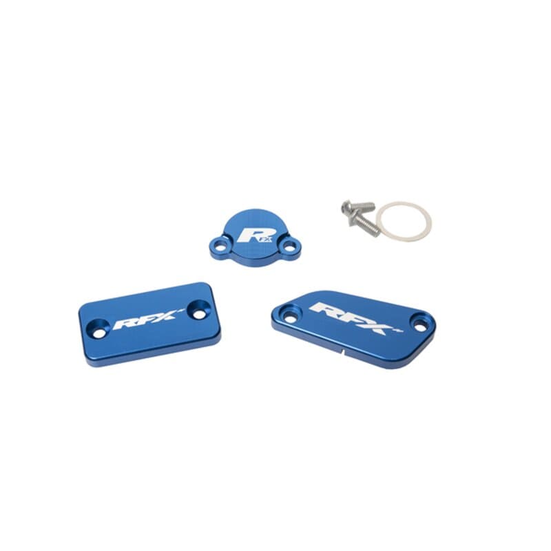 R-FXRC7220099BU Coperchio pompa freno / frizione (set) RFX Pro blu KTM SX 65 / 85 (freno Brembo + frizione Magura), COD: R-FXRC7220099BU