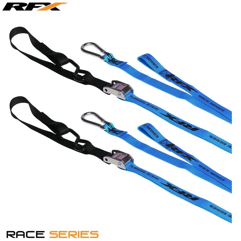 R-FXTD3000055BU Cinghie RFX Race Series 1,0 blu / nero avec boucle supplémentaire et mousqueton, COD: R-FXTD3000055BU