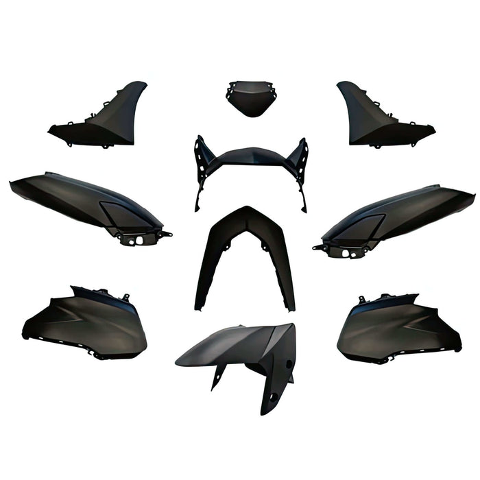 A369031A Kit carena 12 pezzi nero opaco Yamaha Nmax 125 dopo 2021, COD: A369031A