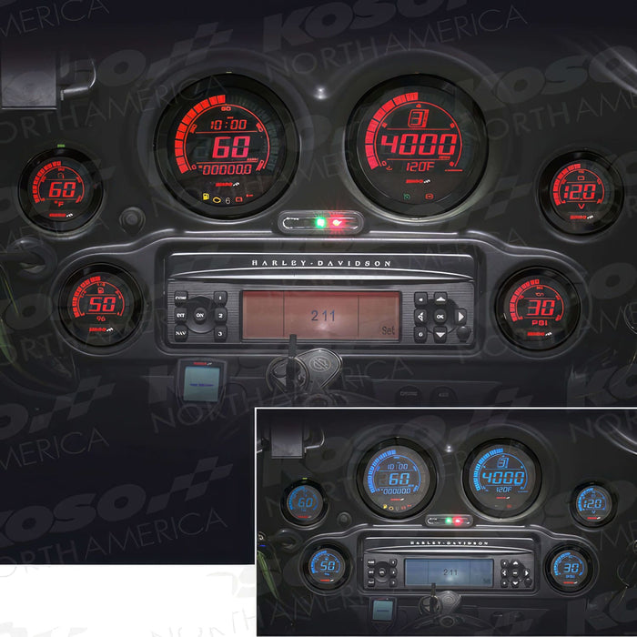 KO-BA050903 Cruscotto 6 strumenti Koso HD-02 Harley Davidson, COD: KO-BA050903
