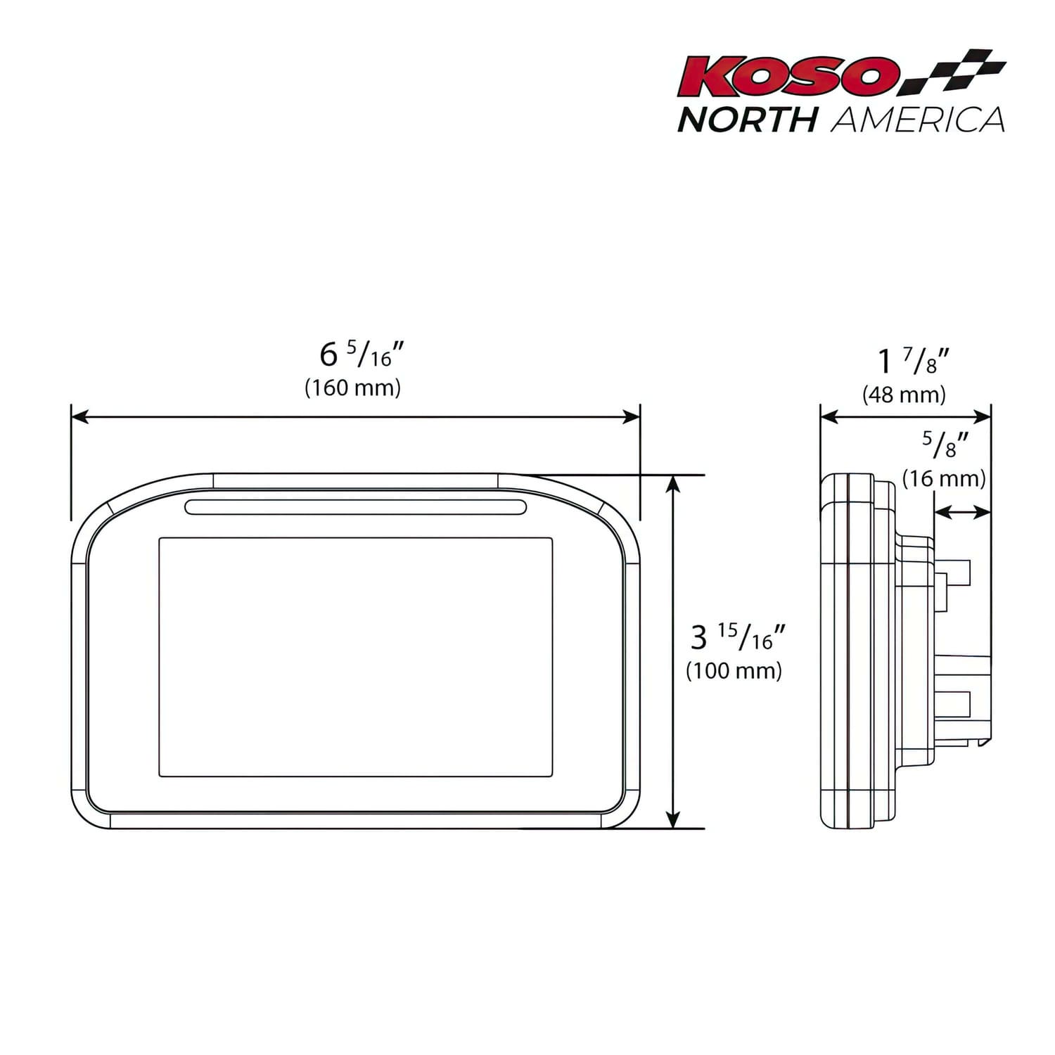 KO-BA062010 Contachilometri Koso RX5 con display TFT BMW R 1200 GS 2013-2017