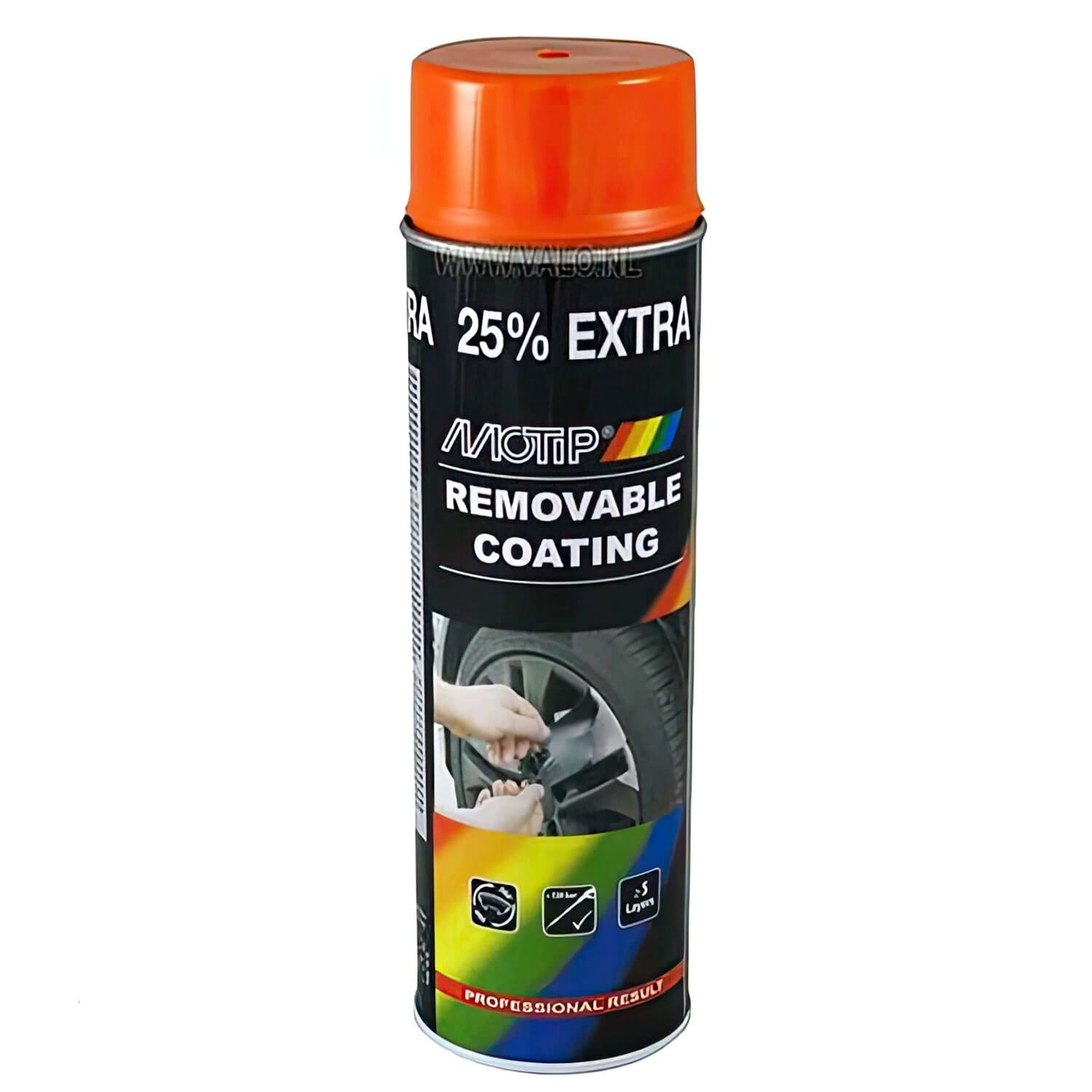 MOT04306 Vernice a strappo Motip Sprayplast arancione 500ml