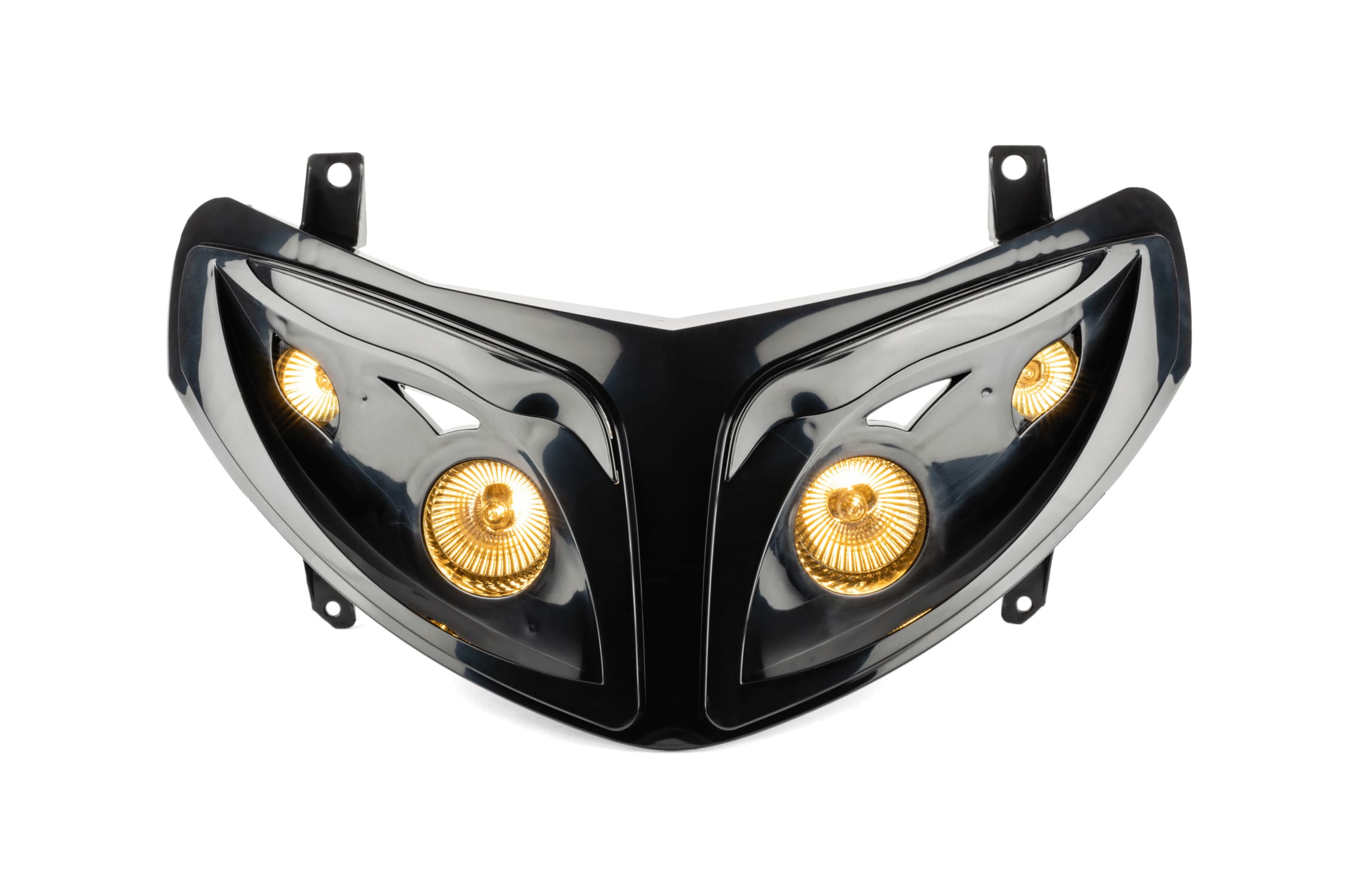 L-SA89105 Mask 4x Headlights black Peugeot Speedfight 2