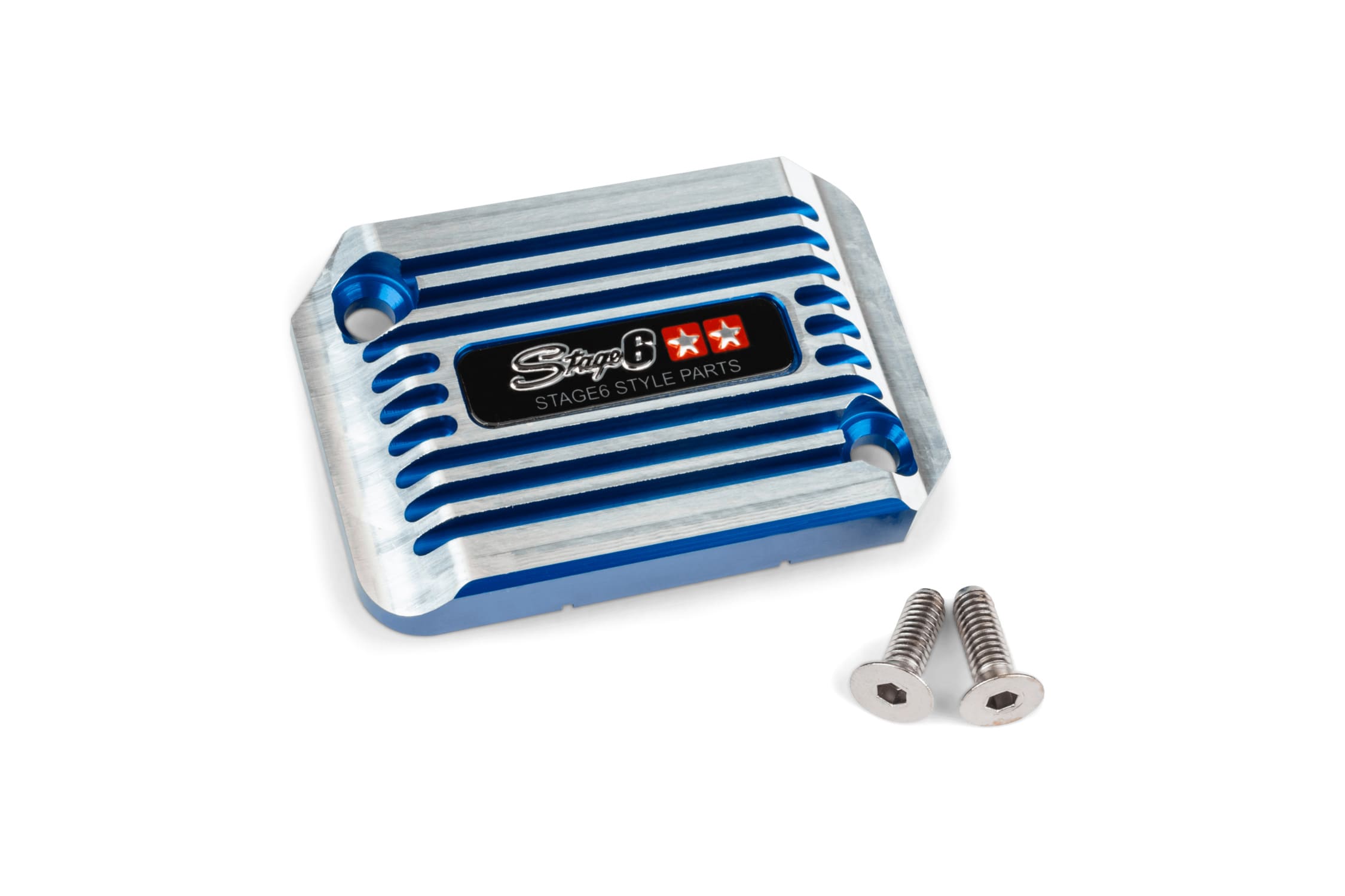 S6-SSP101-2BZ/BL Coperchio Pompa Freno Stage6 CNC Type - Cooling Style, MBK Nitro, nero anodizzato, COD: S6-SSP101-2BZ/BL