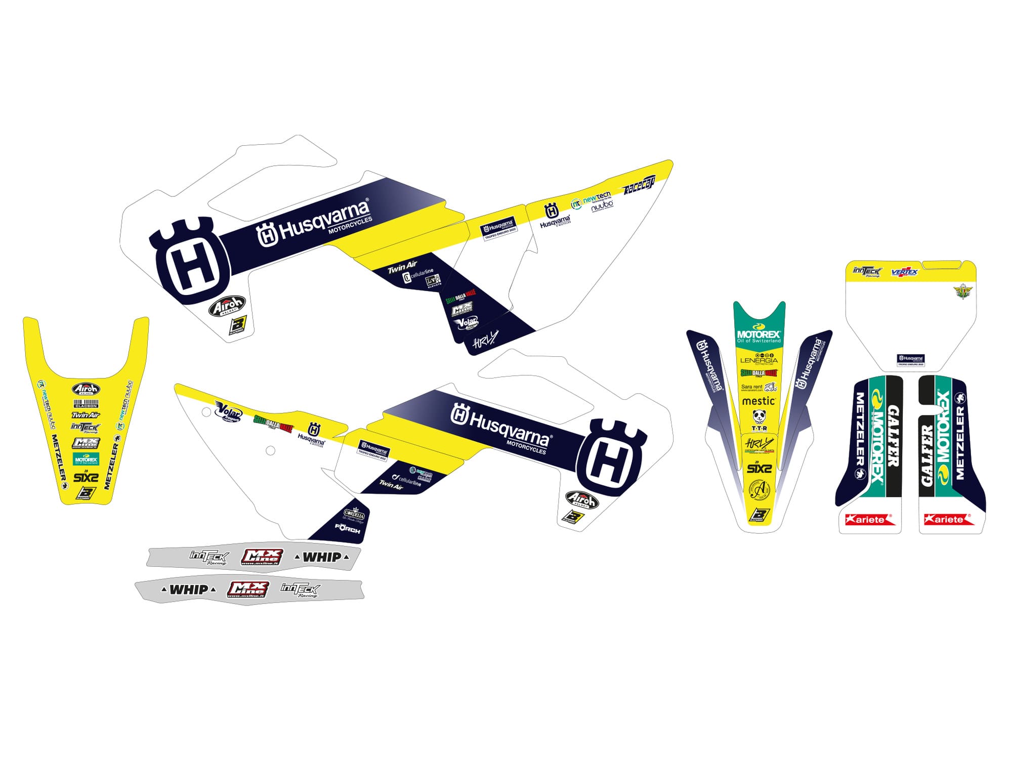 BB-2616R6 Kit deco completo Blackbird Husqvarna TC / FC 2023, COD: BB-2616R6